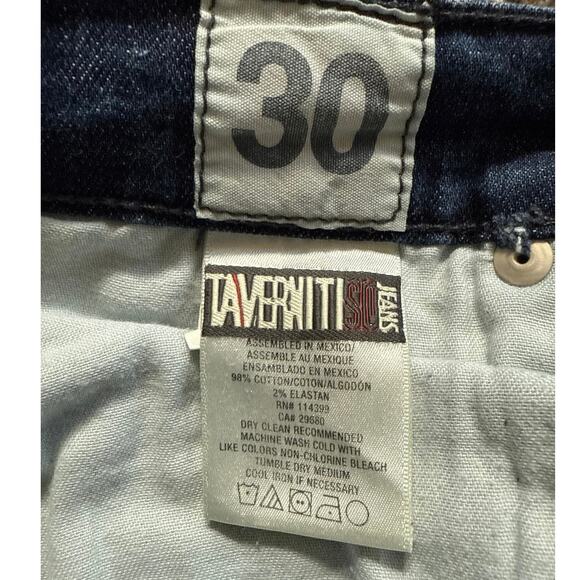 Women’s TAVERNITI SO Jeans Dark Wash Denim Boot Cut Mid-Rise Size 30 - Picture 8 of 9